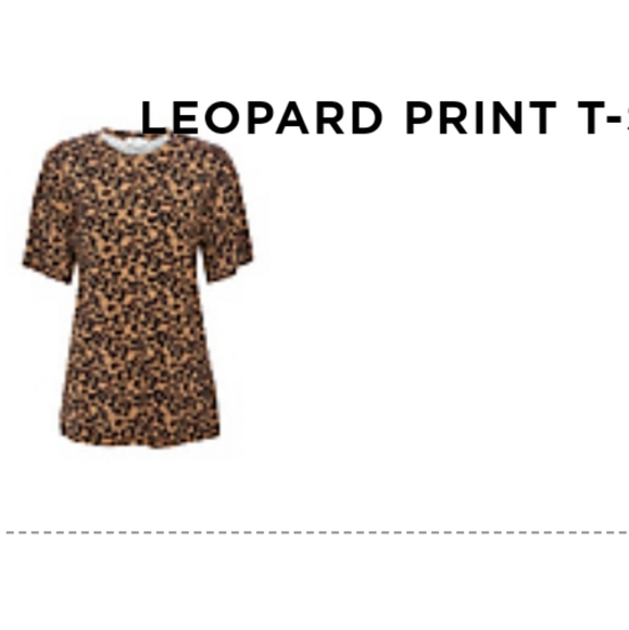 Sugar lips leopard print t-shirt I'm medium NWOT - Picture 1 of 2